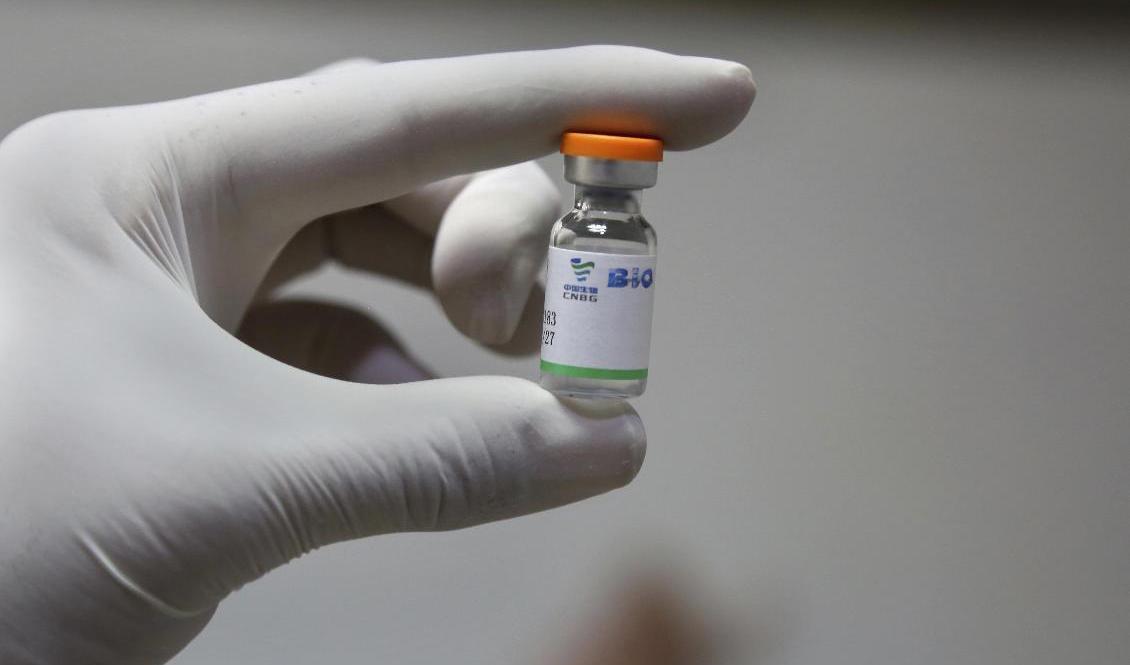 
Det kinesiska coronavaccinet från Sinopharm kan snart godkännas av WHO. Arkivbild. Foto: Muhammad Sajjad/AP/TT                                            