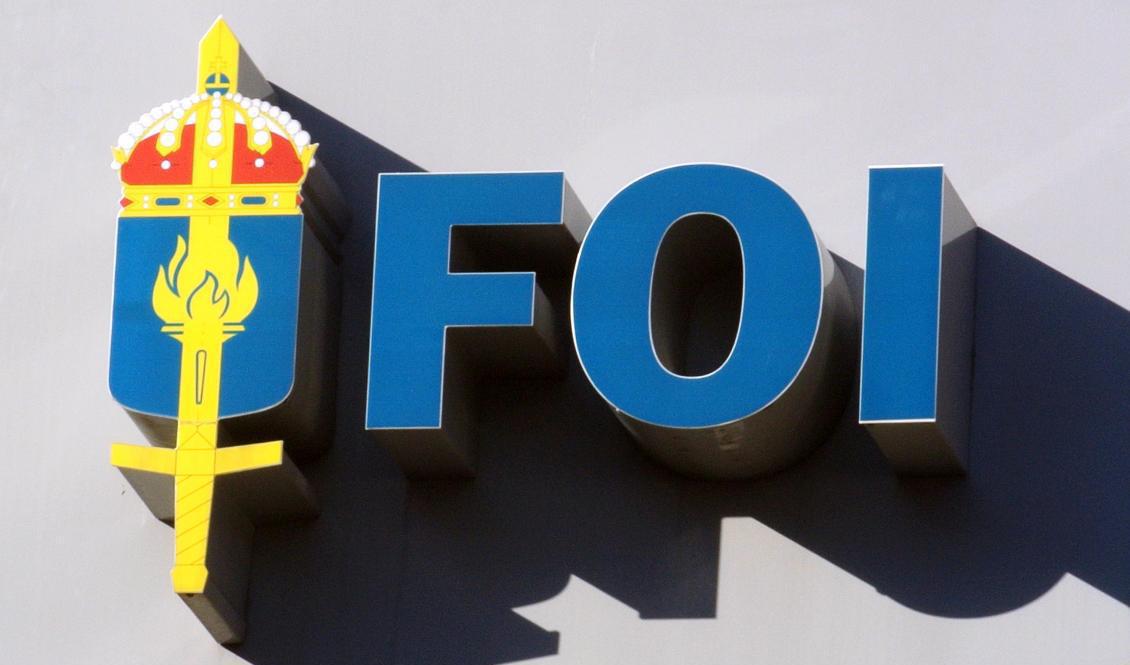 En svensk avdelningschef vid Totalförsvarets forskningsinstitut (FOI) har belagts med sanktioner av Ryssland, rapporterar nyhetsbyrån AFP. Arkivbild. Foto: Johan Nilsson/TT