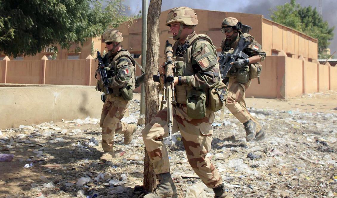 Franska soldater i staden Gao i Mali den 21 februari 2013. Foto: Frederic Lafargue/AFP via Getty Images