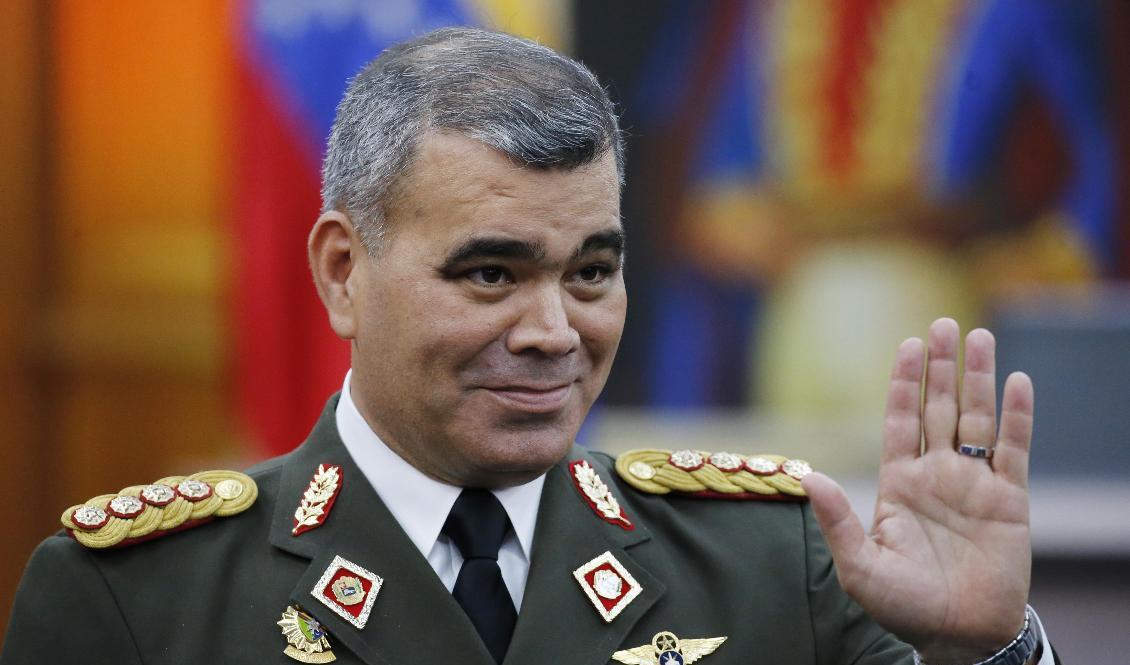 Venezuelas försvarsminister Vladimir Padrino López. Arkivbild. Foto: Ariana Cubillos/AP/TT