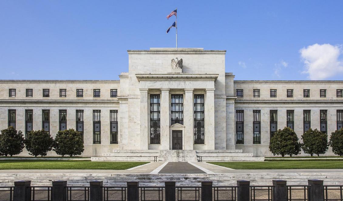 
USA:s centralbank Federal Reserves huvudkontor i Washington D.C. Federal Reserve vill se en varaktig återhämtning av ekonomin innan räntan höjs. Foto: Samira Bouaou                                            