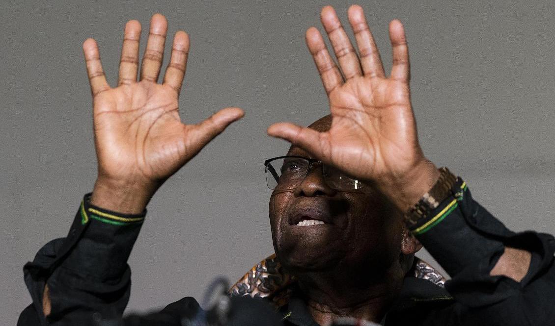 Sydafrikas tidigare president Jacob Zuma. Bild från i helgen. Foto: Shiraaz Mohamed/AP/TT