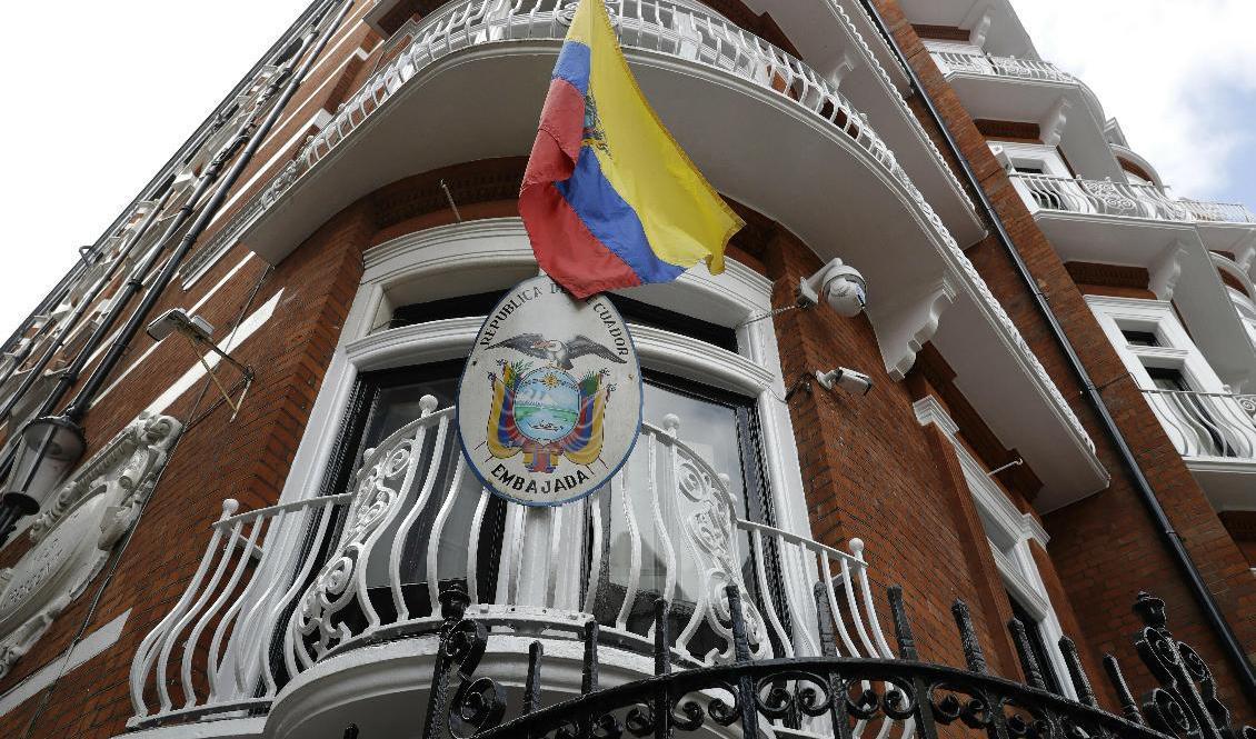 Wikileaksgrundaren Julian Assange bodde på Ecuadors ambassad i London i flera år. Arkivbild. Foto: Matt Dunham/AP/TT