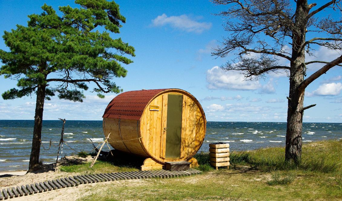 Lettisk bastu vid Östersjön. Foto: Jacqueline Macou