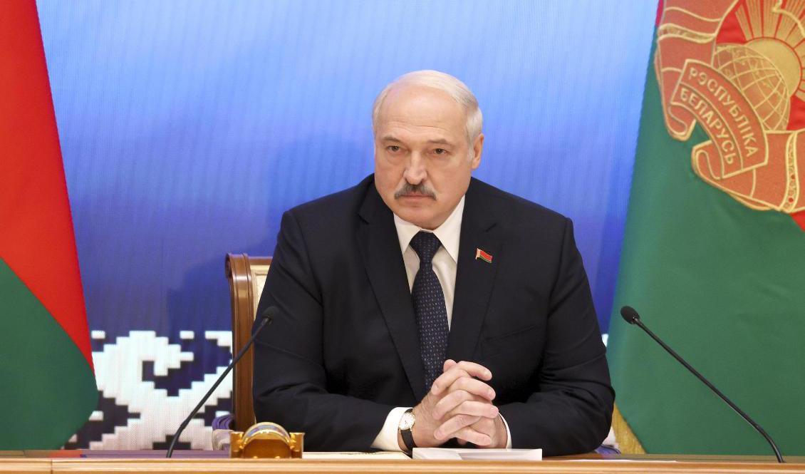 Den belarusiske presidenten Aleksandr Lukasjenko. Foto: Sergei Shelega/AP/TT