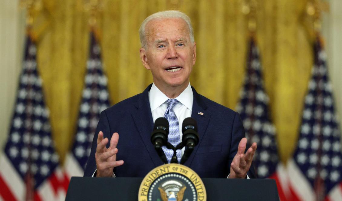 
USA:s president Joe Biden i Vita huset den 12 juli 2021. Foto: Alex Wong/Getty Images                                            