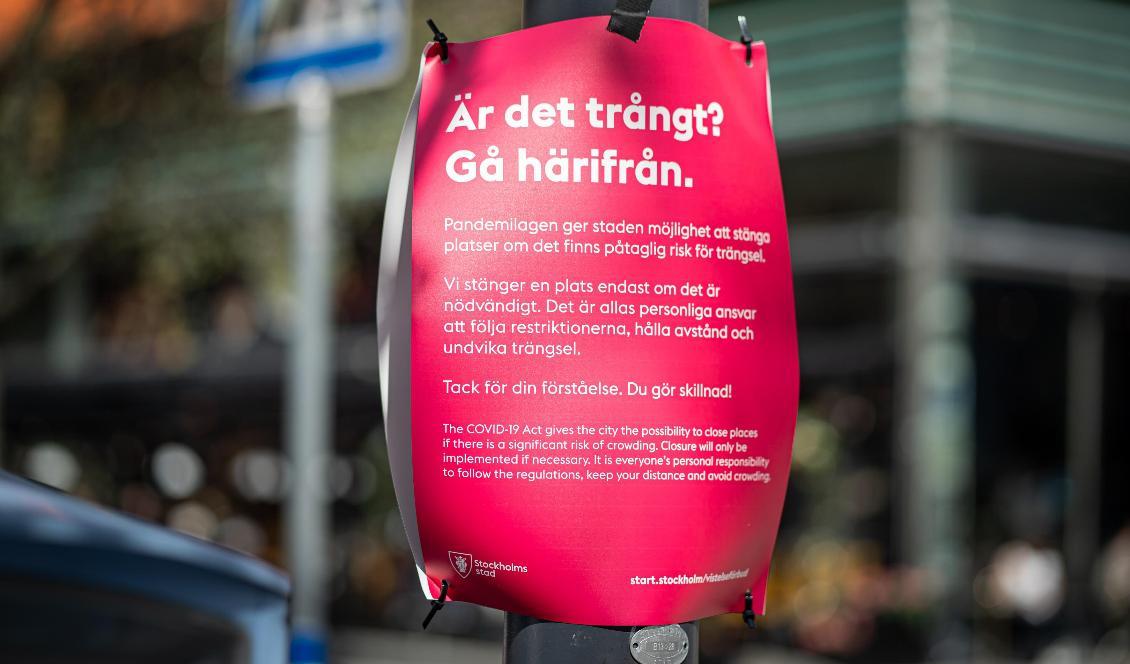 Sverige valde en jämförelsevis mjuk väg att stoppa smittspridningen. Foto: Sofia Drevemo