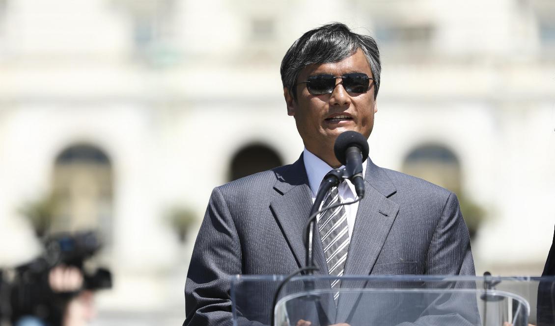 Den kinesiske advokaten Chen Guangcheng talar i Washington DC 2019, på 30-årsdagen av massakern på Himmelska fridens torg. Foto: Samira Bouaou/Epoch Times