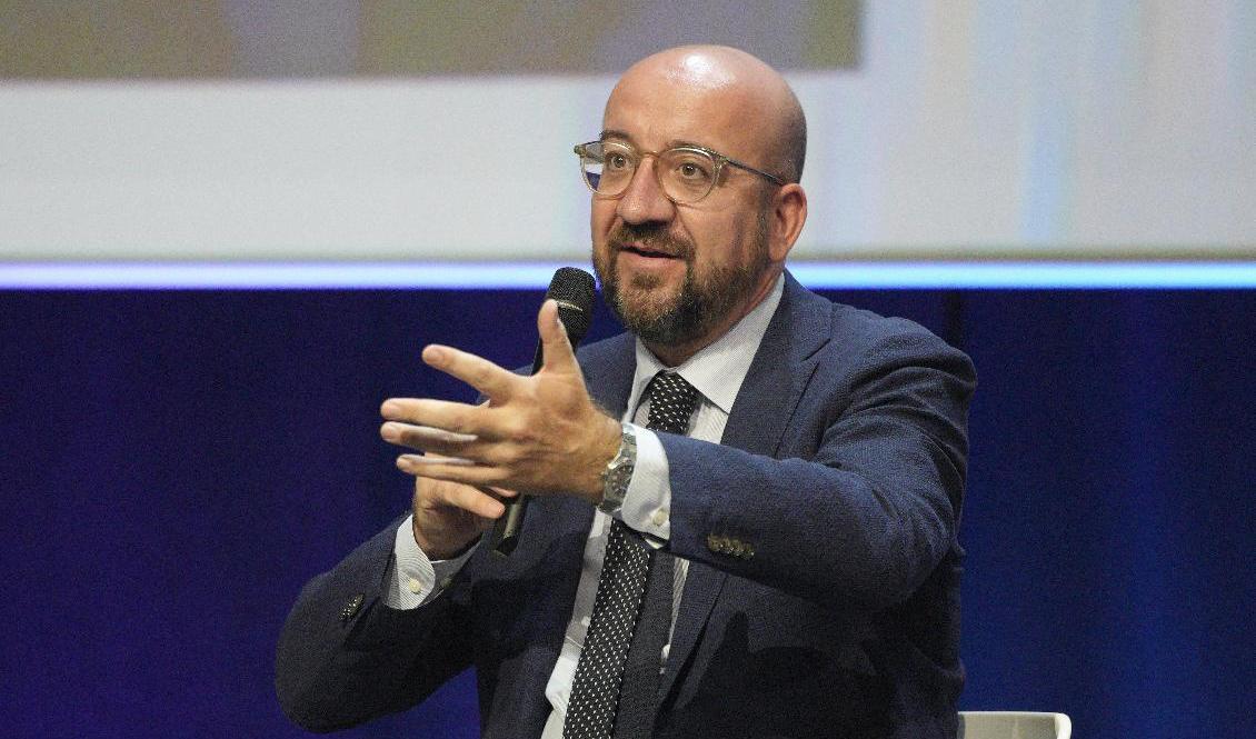 EU:s rådsordförande Charles Michel har haft ett "uppriktigt och rakt" möte med Australiens premiärminister Scott Morrison om ubåtstvisten med Frankrike. Arkivfoto. Foto: Daniel Cole/AP/TT