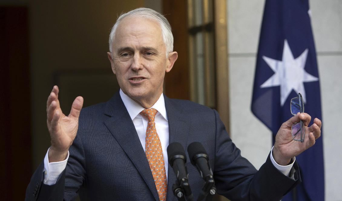 Australiens förre premiärminister Malcolm Turnbull. Arkivbild. Foto: Andrew Taylor/AP/TT