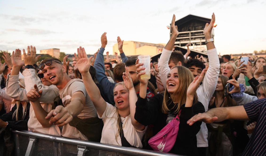 
Tusentals danskar deltog i konsertdagen "Tilbage Til Live" i Köpenhamn. Foto: Torben Christensen/Ritzau/TT                                            