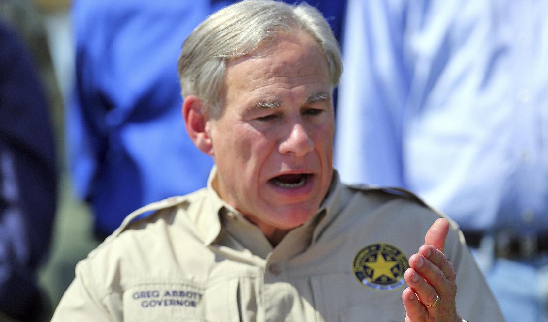 Texas guvernör Greg Abbott, bild från tidigare i oktober. Foto: Joel Martinez/AP/TT