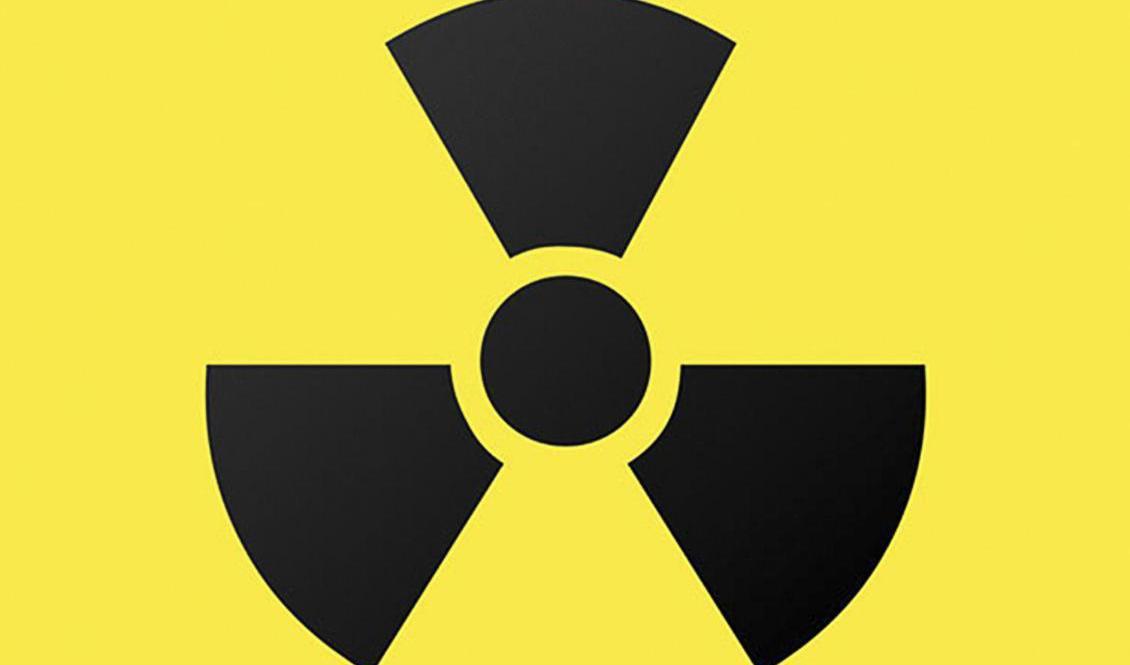 Varningsskylt för radioaktivitet.
