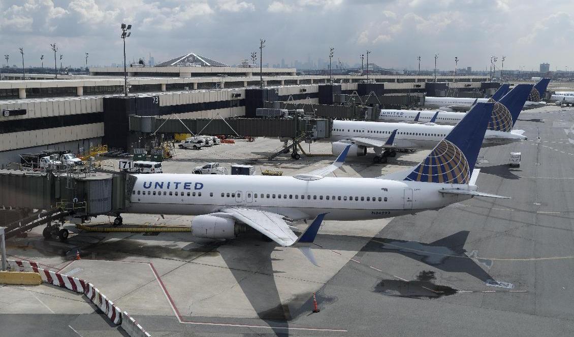 Trafiken blir snart mer intensiv vid Newarks internationella flygplats i New Jersey i USA. Arkivbild. Foto: Seth Wenig/AP/TT