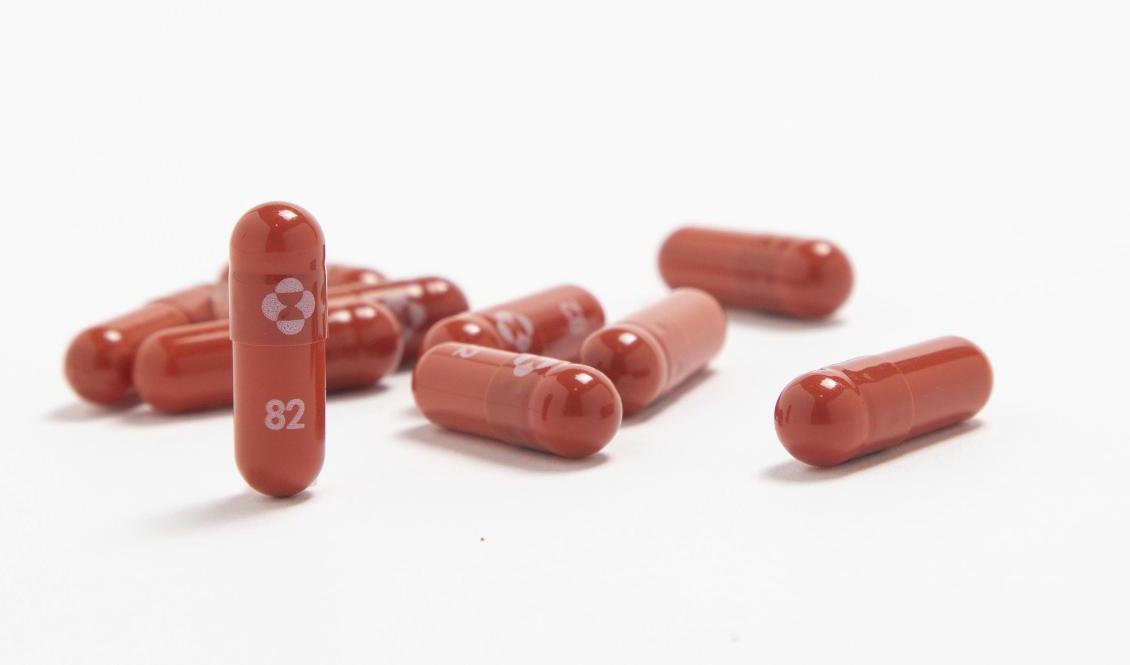 Storbritannien har som första land godkänt ett piller mot covid-19. Foto: Merck/AP/TT