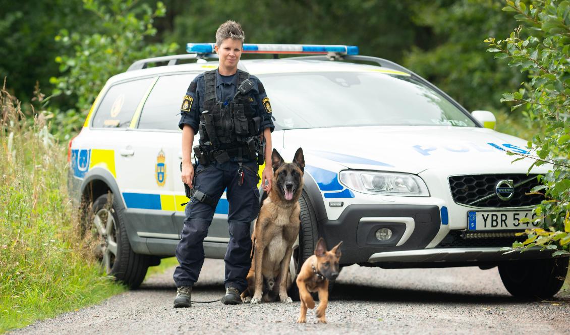 Göteborgspolisen Hannah Bergelin säger att våldskapitalet har ökat markant de senaste åren. Foto: Privat