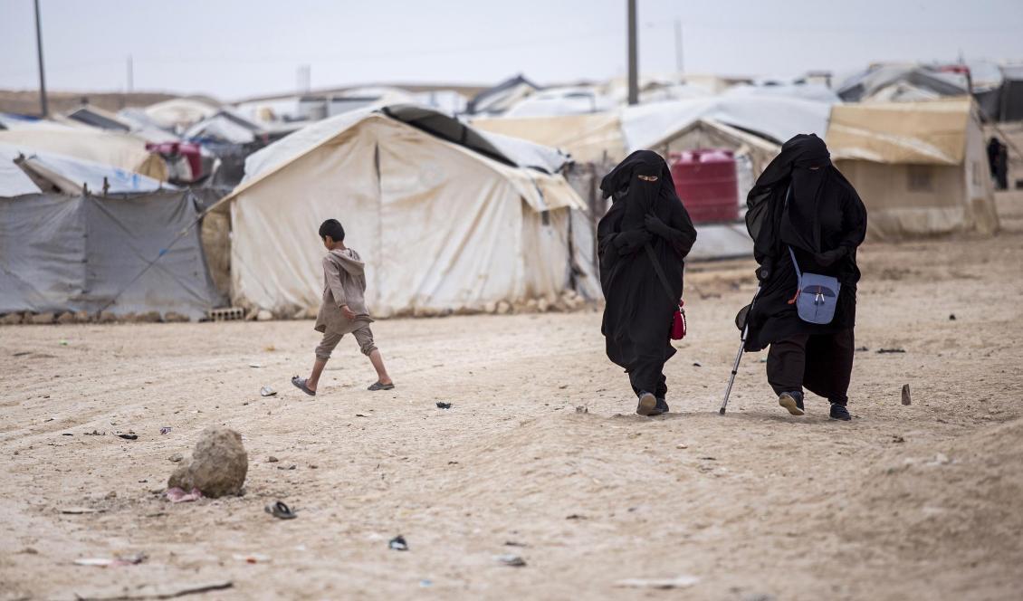
Tiotusentals flyktingar – bland annat tidigare IS-medlemmar – finns i flyktinglägret al-Hol i Syrien. Arkivbild. Foto: Baderkhan Ahmad/AP/TT                                            