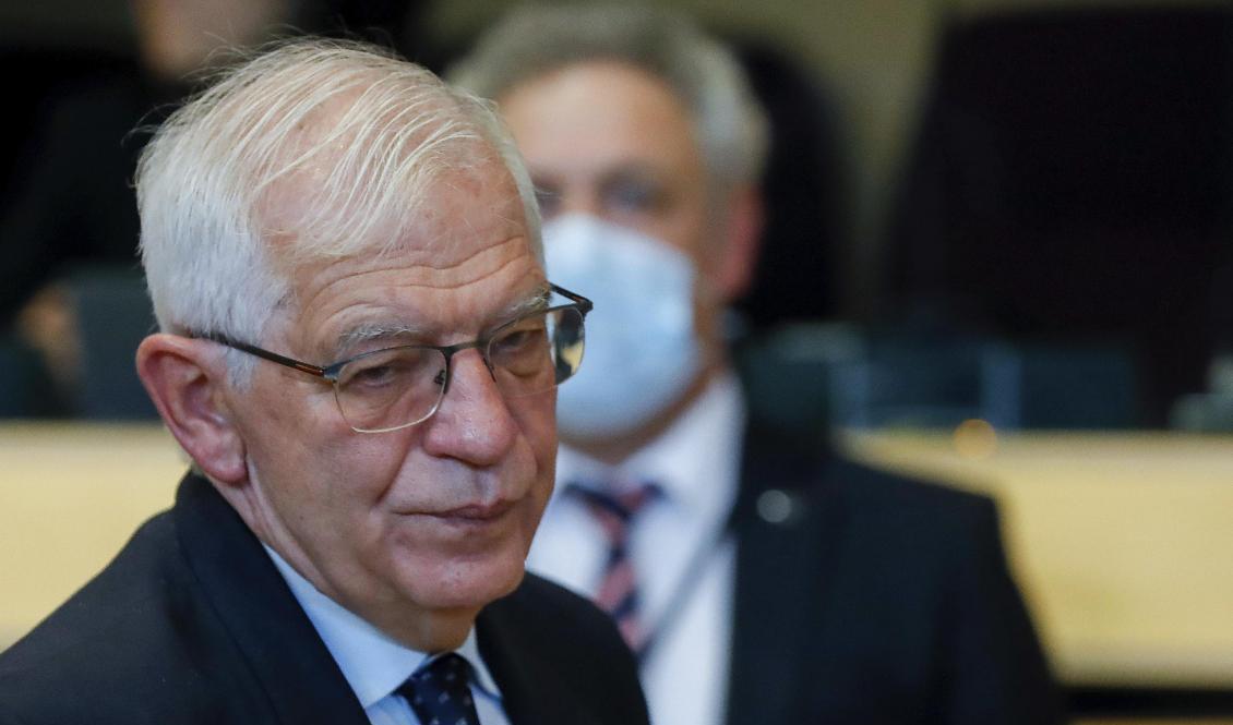EU:s utrikeschef Josep Borrell har fått klartecken för utökade sanktioner mot Belarus. Arkivbild. Foto: Stephanie Lecocq/AP/TT