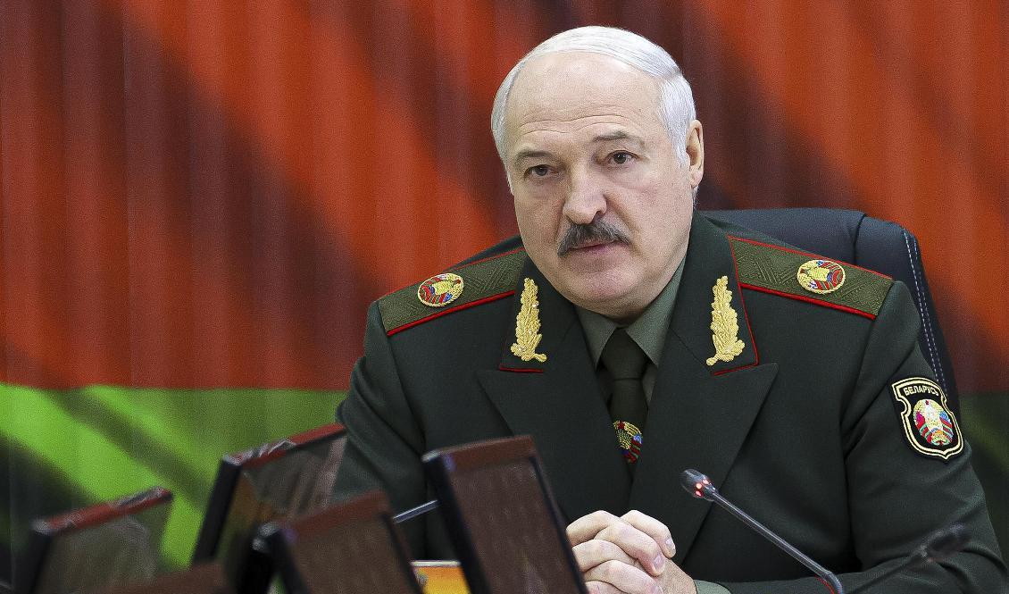Belarus ledare Aleksandr Lukasjenkos styre drabbas av ytterligare sanktioner. Arkivbild. Foto: Nikolay Petrov/poolfoto av Belta via AP/TT