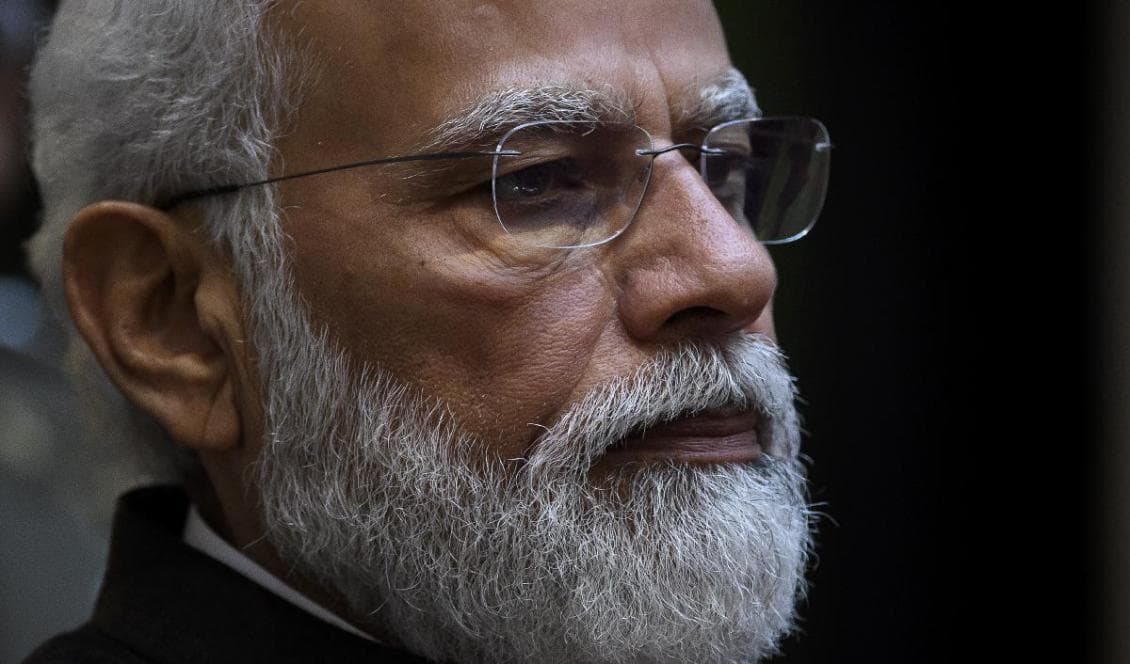 Indiens premiärminister Narendra Modi vid ett möte med Italiens premiärminister den 29 oktober 2021. Indien blir blir ordförandeland för G20 från december 2022. Foto: Antonio Masiello/Getty Images