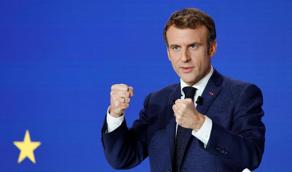 Frankrikes president Emmanuel Macron. Foto: Ludovic Marin/AP/TT