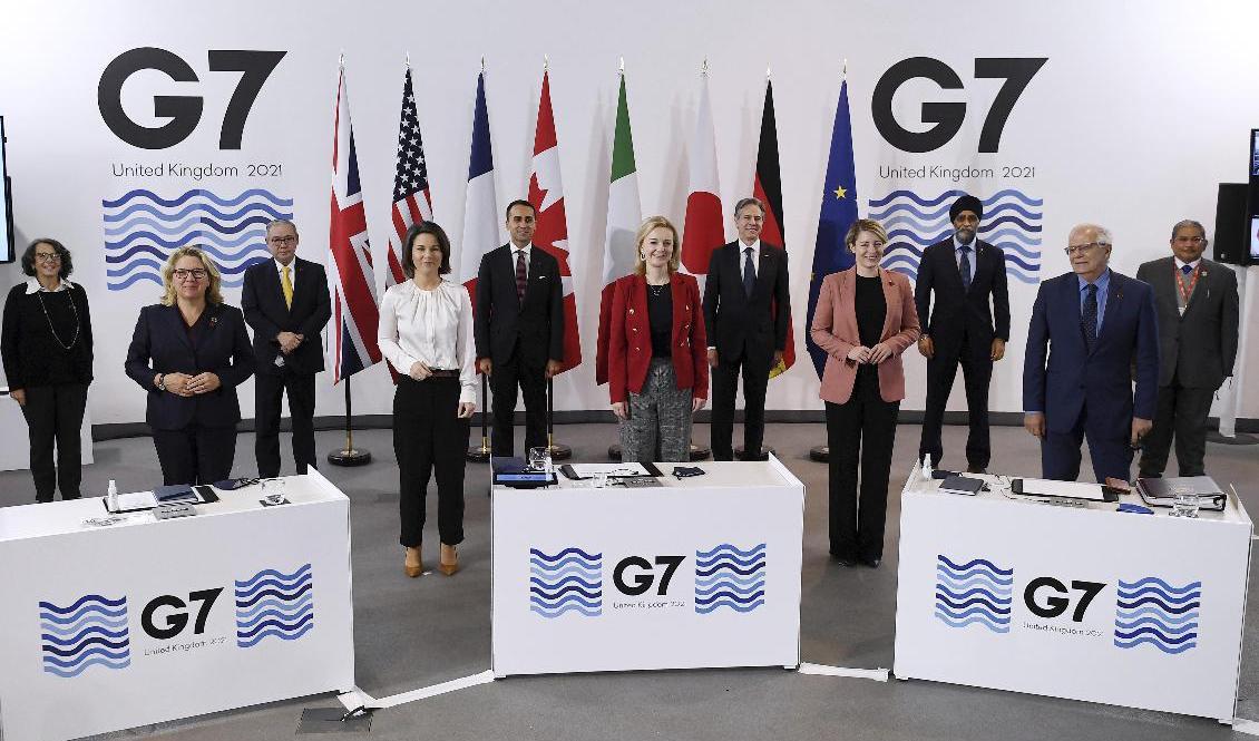 G7-länderna har i helgen samlats i Liverpool, England. Foto: Olivier Douliery/AP/TT