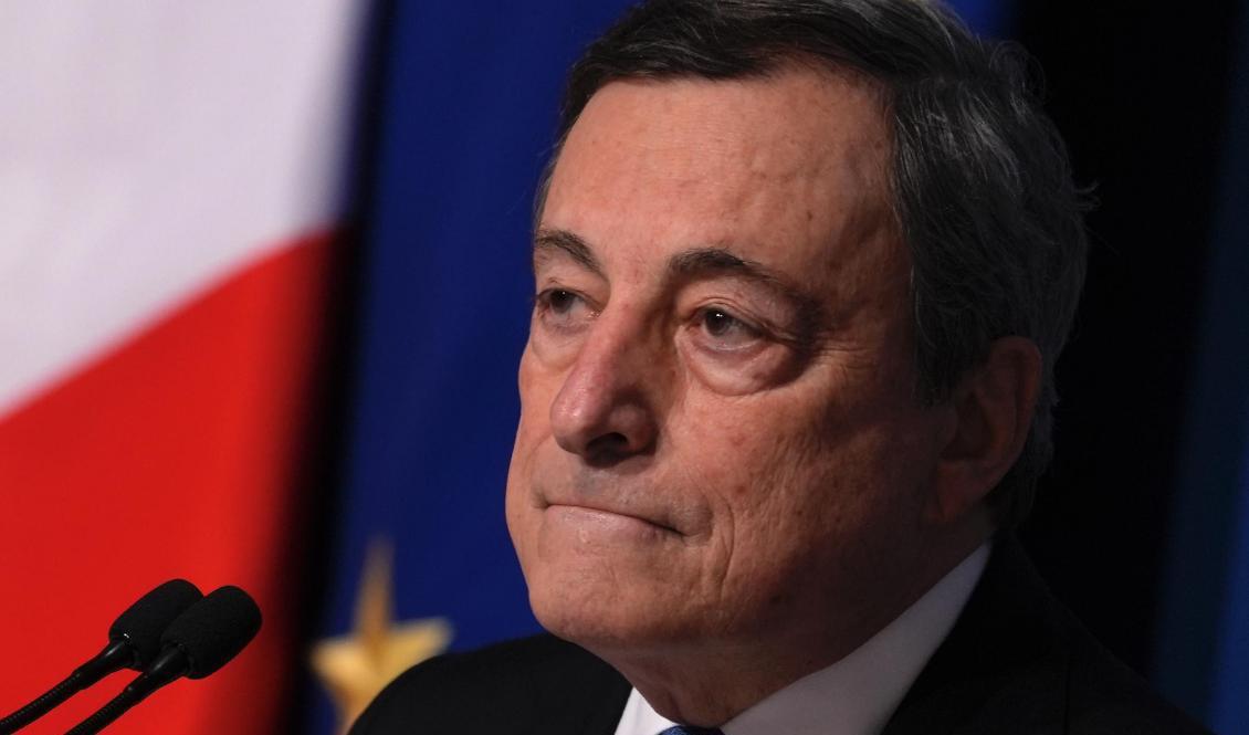 

Italiens premiärminister Mario Draghi. Arkivbild. Foto: Domenico Stinellis/AP/TT                                                                                        