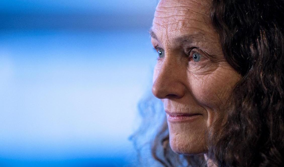 Foto FHI:s generaldirektör Camilla Stoltenberg på onsdagens presskonferens. Terje Pedersen/NTB/TT