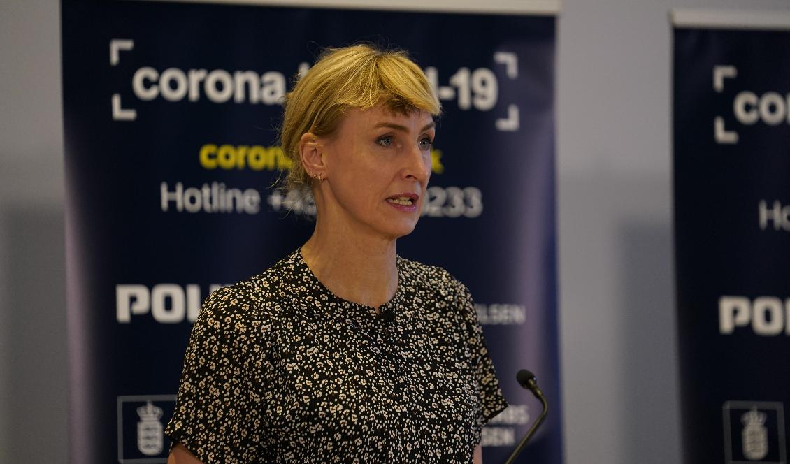 Tyra Grove Krause, chefsepidemiolog på det danska smittskyddsinstitutet, menar att omikrons smittsamhet kan leda till att pandemin går över till att bli som en vanlig säsongsinfluensa inom kort. Foto: Emil Helms/Ritzau Scanpix via Getty Images