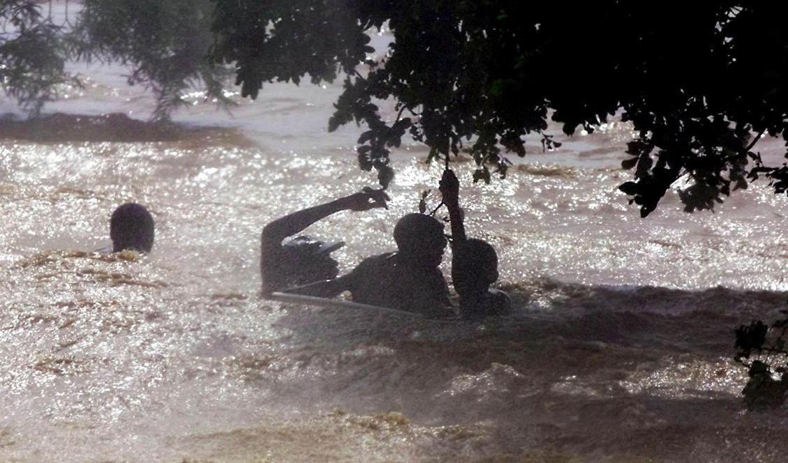 Tropiska stormar och översvämningar drabbar Moçambique. Arkivbild. Foto: Odd Andersen/Pool via AP/TT