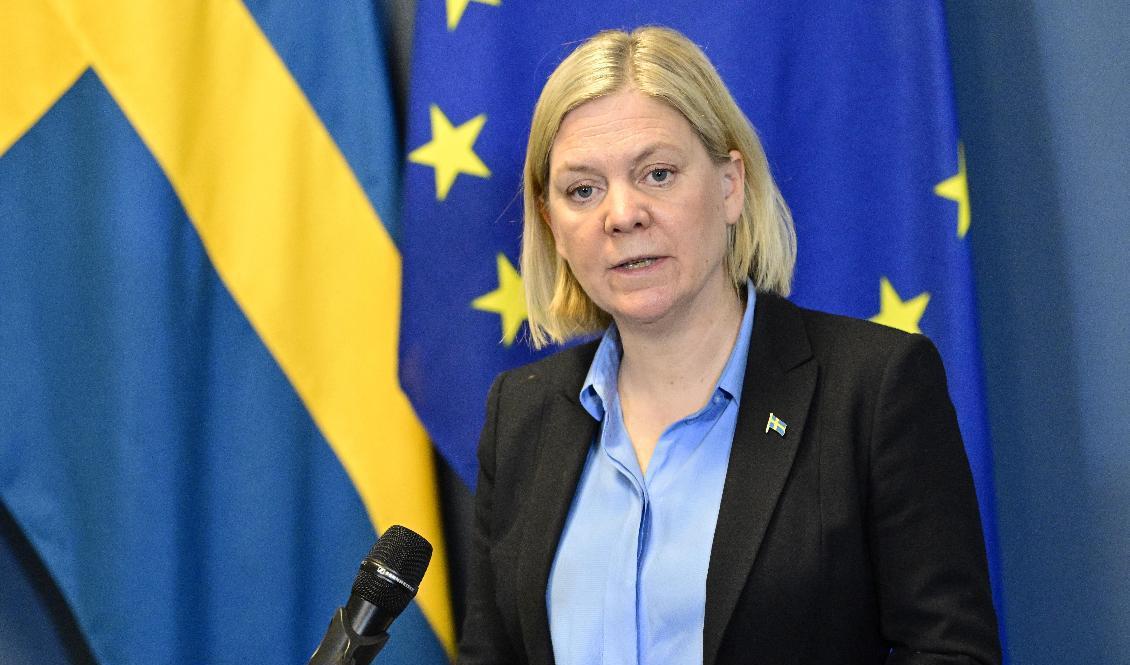 Statsminister Magdalena Andersson (S). Foto: Jonas Ekströmer/TT