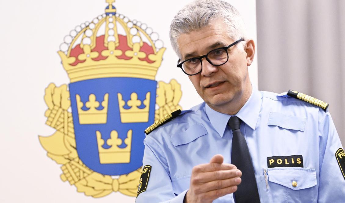 Rikspolischef Anders Thornberg. Arkivbild. Foto: Anders Wiklund/TT