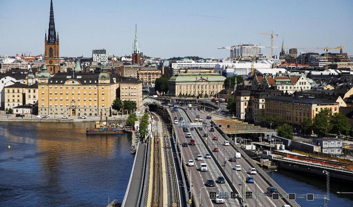 Centralbron i Stockholm är en av de trafikleder som har blockerats den senaste tiden. Arkivbild. Foto: Emma-Sofia Olsson/SvD/TT