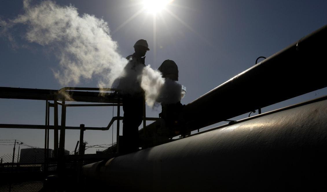 Produktionen har stoppats i Libyens största oljefält. Arkivbild. Foto: Hussein Malla/AP/TT