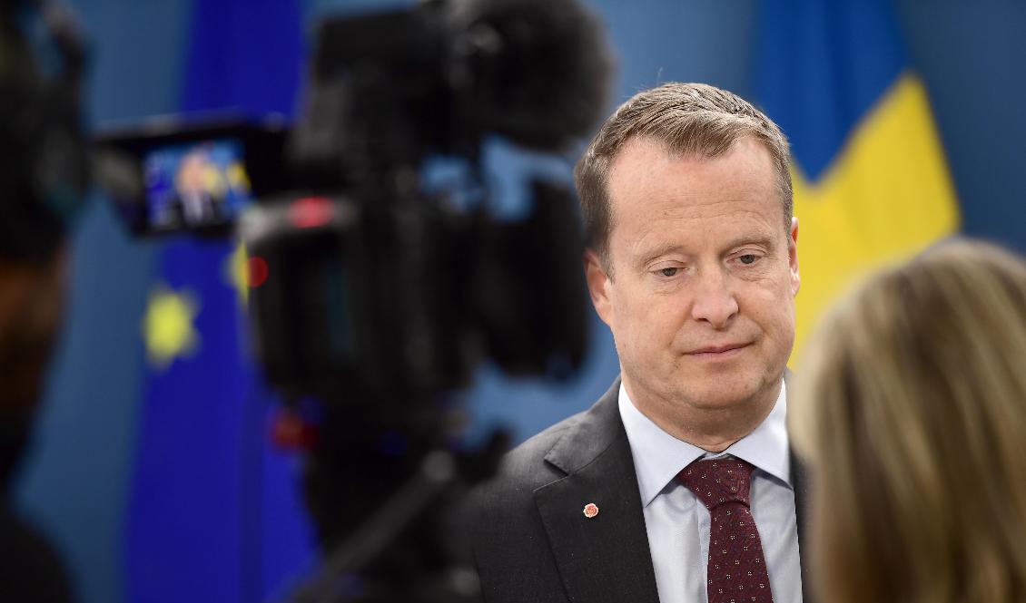 Anders Ygeman (S) var med och beslutade om att jobba för att skärpa villkoren redan 2015. Arkivbild. Foto: Paul Wennerholm/TT