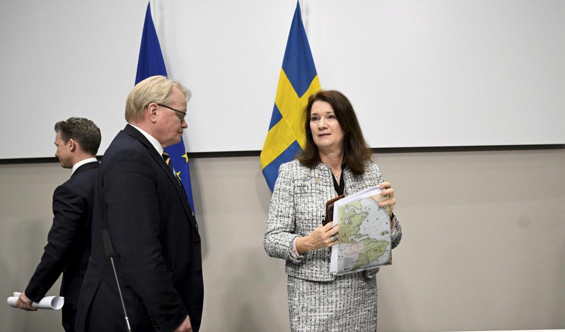 Utrikesminister Ann Linde (S) deltar i dag på ett informellt Nato-toppmöte i Berlin. Arkivbild. Foto: Henrik Montgomery/TT