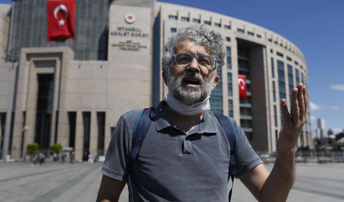 Erol Önderoğlu från Reportrar utan gränser kritiserar häktningen. Arkivbild. Foto: Mehmet Guzel/AP/TT