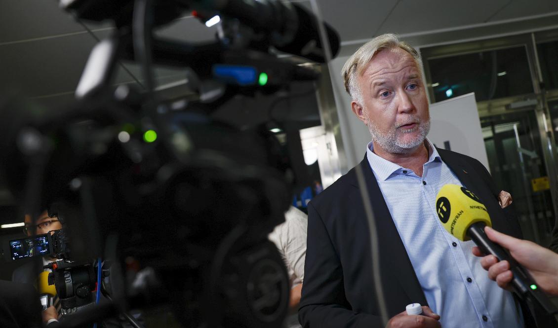 Liberalerna med partiledaren Johan Pehrson lyfter i en ny Sifo-undersökning. Arkivbild. Foto: Fredrik Persson/TT