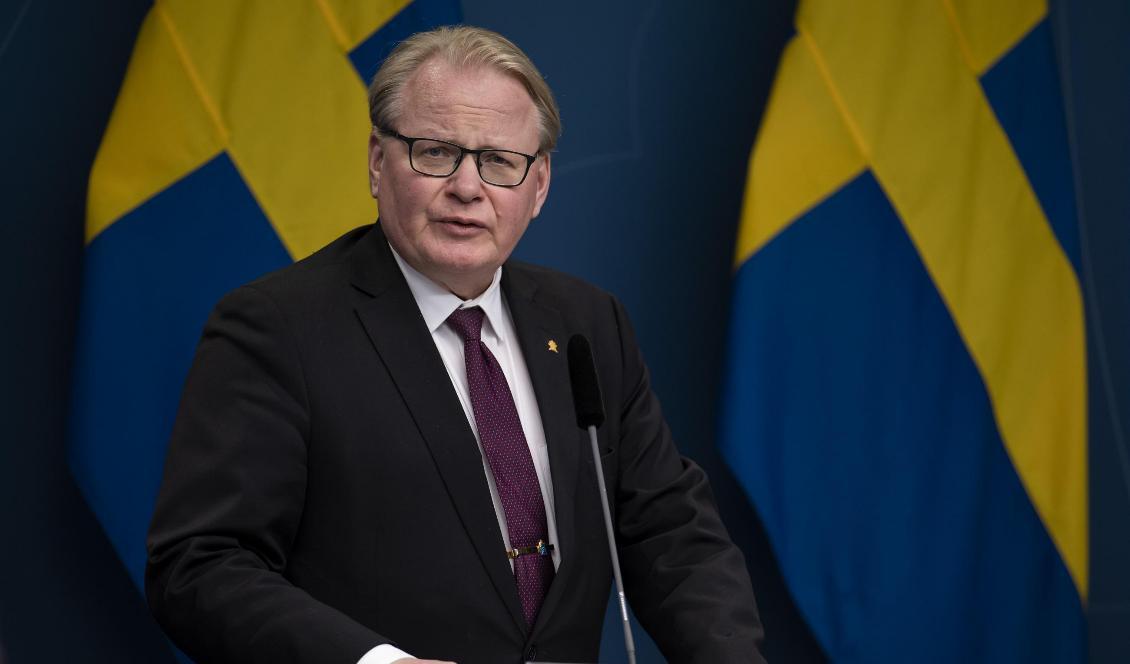 Sveriges försvarsminister Peter Hultqvist (S). Foto: Ninni Andersson/Regeringskansliet