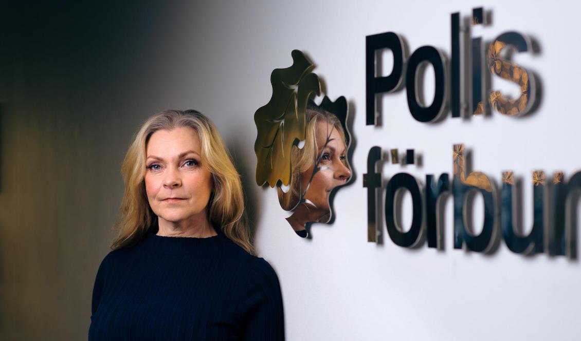 Polisförbundets ordförande, Lena Nitz, ser överrenskommelsen som en fantastisk framgång. Foto: Stefan Tell