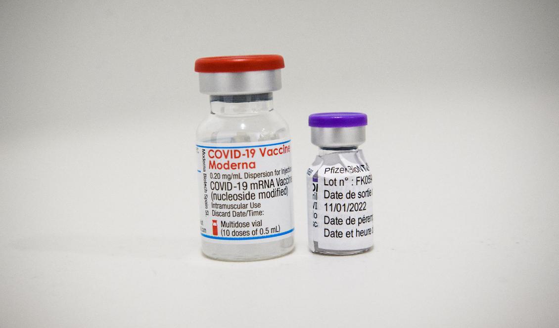 Risken för myokardit och perikardit ökar en vecka efter att man tagit Pfizers eller Modernas vaccin mot covid-19, enligt en studie. Foto: Clement Mahoudeau/AFP via Getty Images