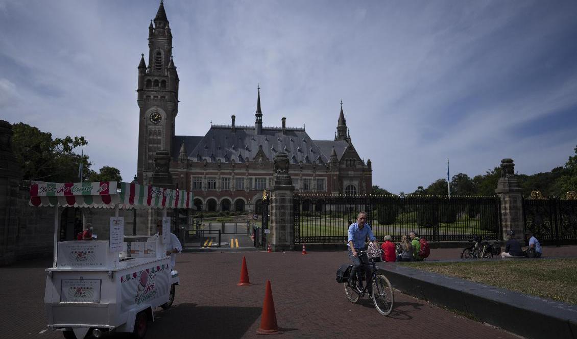 FN-domstolen ICJ i Haag i Nederländerna. AP/TT Foto: Peter Dejong/AP/TT