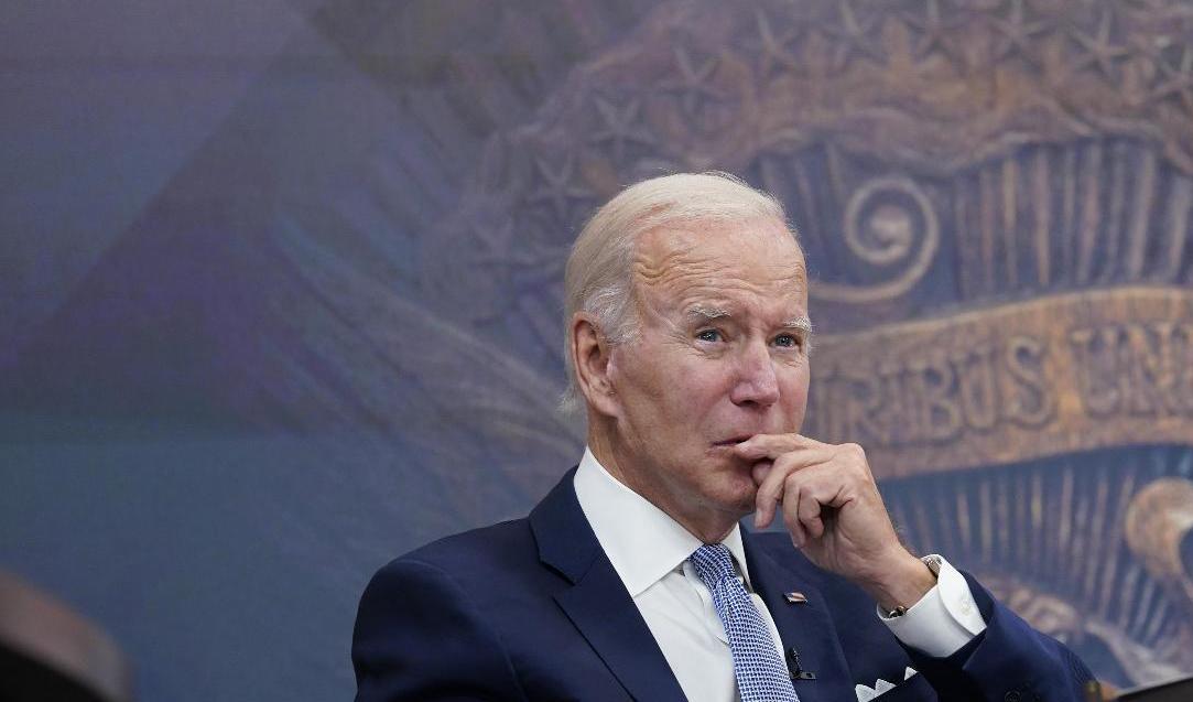 Joe Biden under ett möte i Vita Huset i torsdags. Foto: Susan Walsh/AP/TT