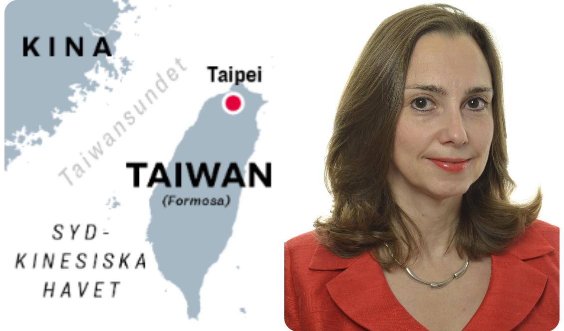 Riksdagspolitikern Boriana Åberg (M) är ordförande för Svensk-Taiwanesiska Parlamentarikerförbundet. Foto: Epoch Times, Riksdagen