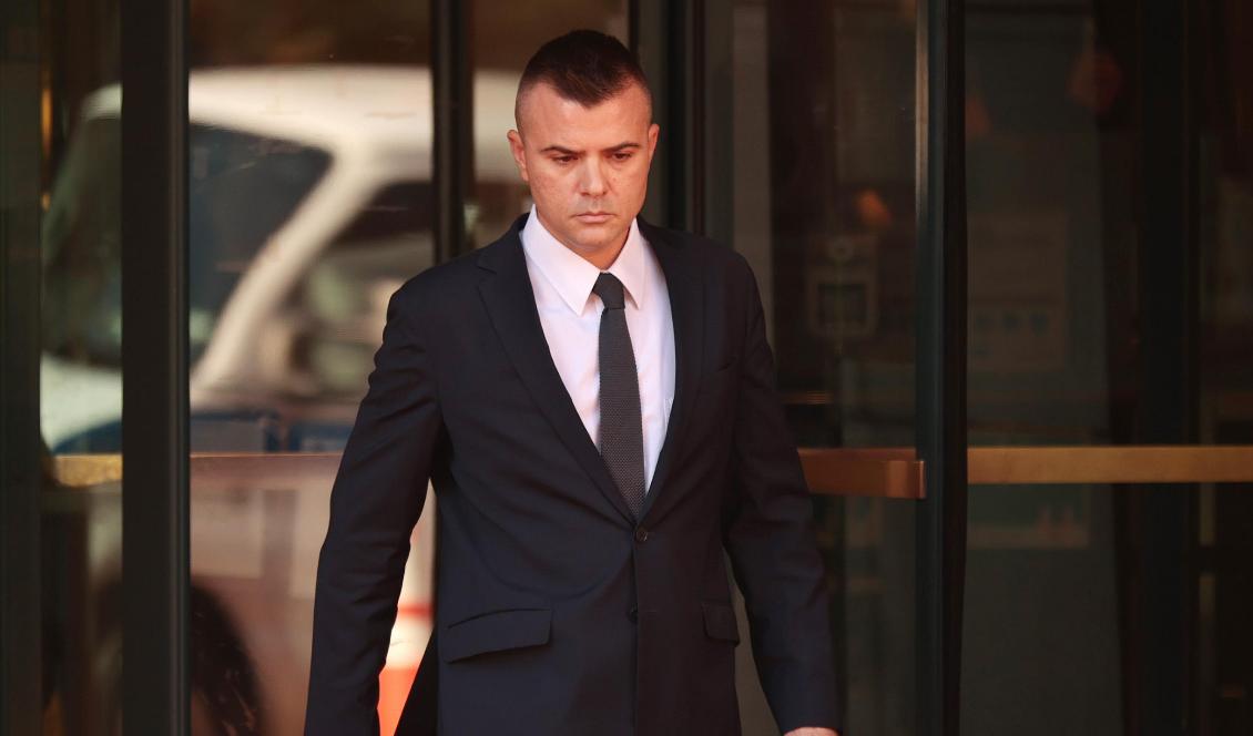 Den ryske analytikern Igor Danchenko utanför Albert V. Bryan U.S. Courthouse i Alexandra i Virginia i USA den 10 november 2021. Han står åtalad för att ljugit för FBI. Foto: Chip Somodevilla/Getty Images