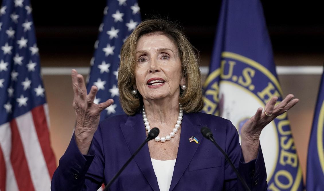 
Representanthusets talman Nancy Pelosi. Arkivbild. Foto: J. Scott Applewhite/AP/TT                                            