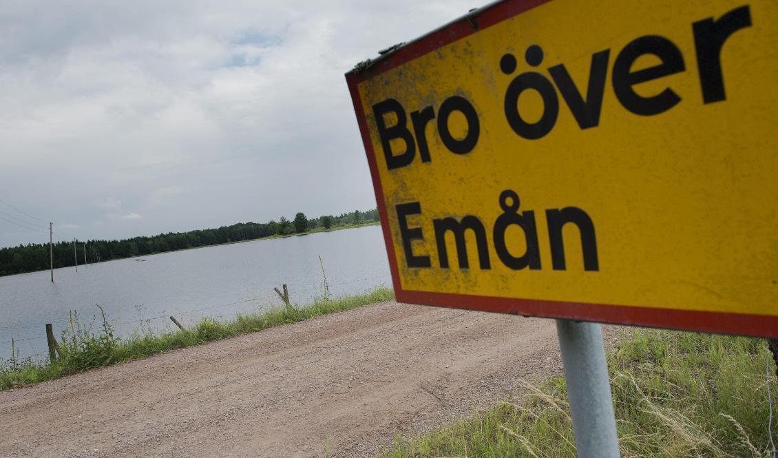 Flödena i Emån i Småland har under sommaren sjunkit till kritiska nivåer. Arkivbild. Foto: Adam Ihse/TT