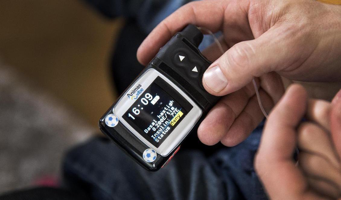 GDPR försvårar för svenska diabetiker som vill få tillgång till ny teknik, som insulinpumpar. Arkivbild. Foto: Ola Torkelsson/TT