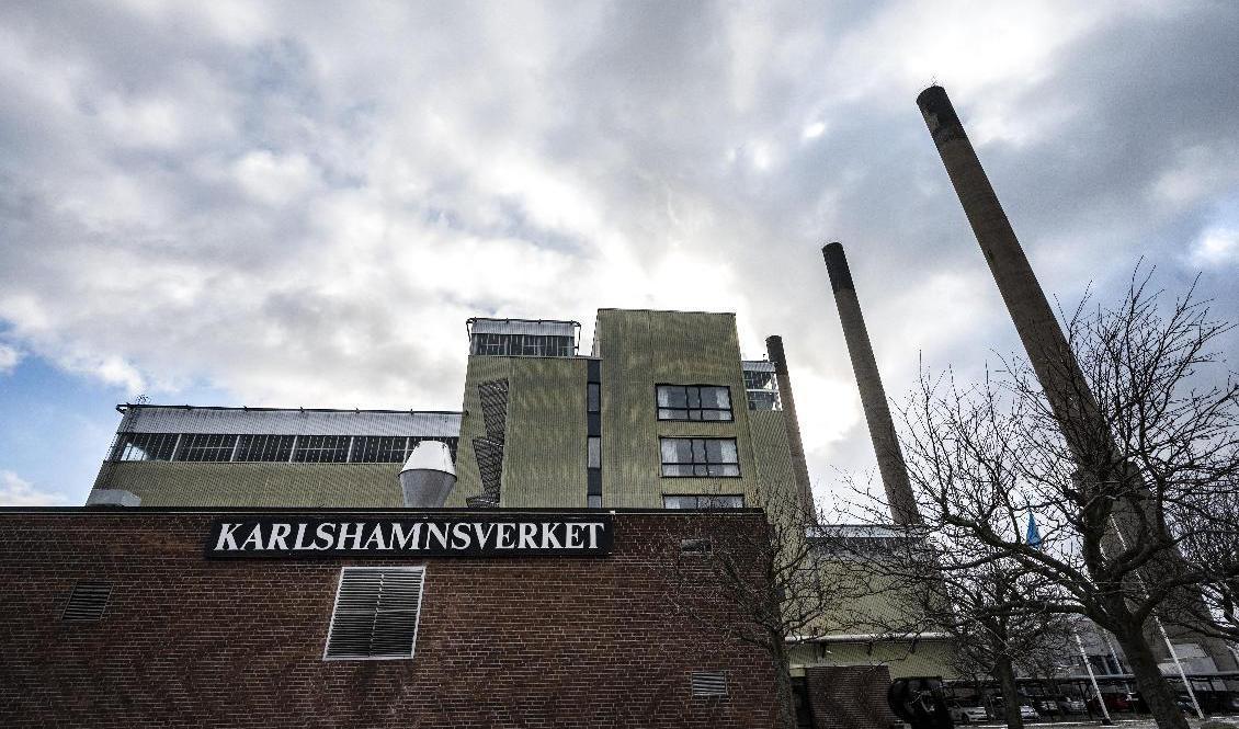 Det oljeeldade Karlshamnsverket i drift. Arkivbild. Foto: Johan Nilsson/TT