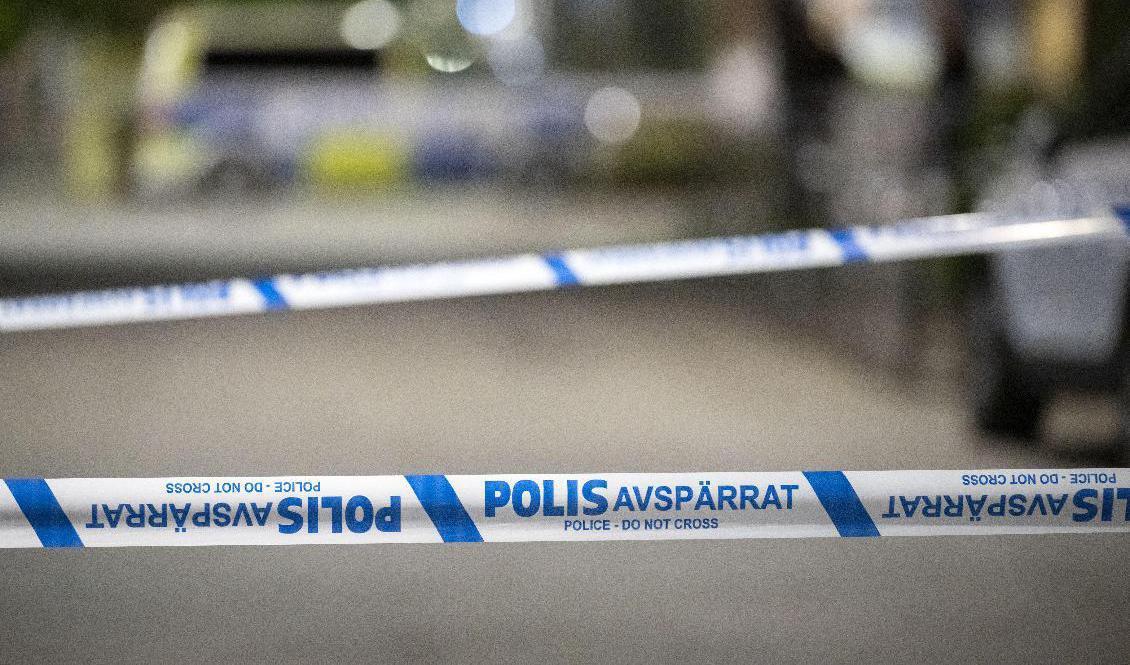 En person i Gävle har förts till sjukhus efter att ha blivit skjuten. Arkivbild. Foto: Johan Nilsson/TT